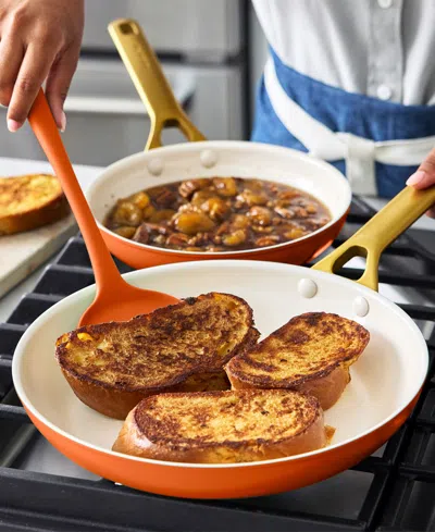 Greenpan Reserve Pro 10-piece Ceramic Nonstick Cookware Set In Orange