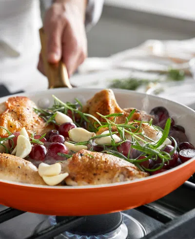 Greenpan Reserve Pro 10-piece Ceramic Nonstick Cookware Set In Orange