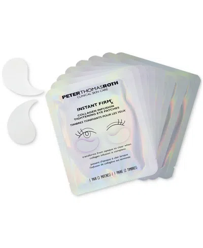 Peter Thomas Roth Instant Firmx Collagen Infusion Tightening Eye Patches In Transparent