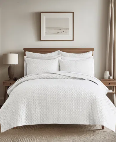 Levtex Velvet Stitch Reversible 3-pc. Quilt Set, King/california King In White