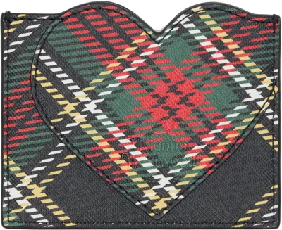 Vivienne Westwood Black Heart Card Holder In Multi