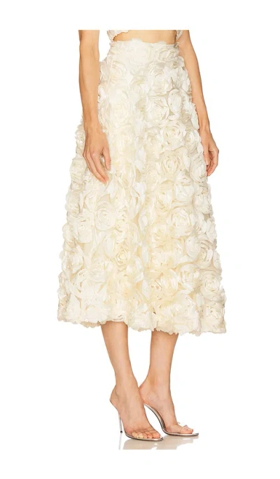 Rotate Birger Christensen Rotate Skirt With Roses In White