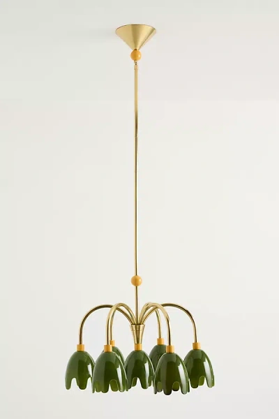 Merve Kahraman Design Merve Kahraman Floral Glass Chandelier