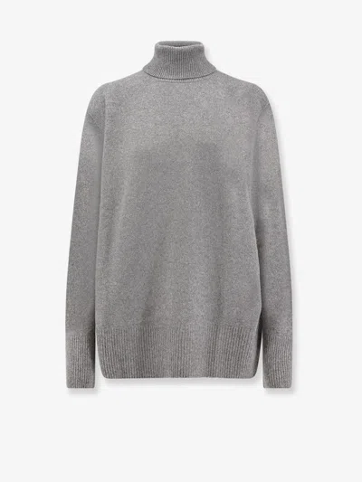 The Row Essentials Stepny Wool And Cashmere-blend Turtleneck Sweater In Gray