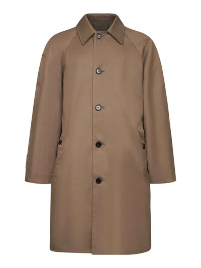 Burberry Men Chevington Reversible Cotton Coat In Brown