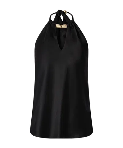 Pinko 'briscola' Halterneck Top In Black