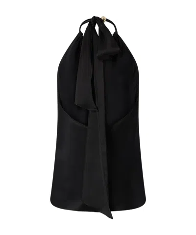 Pinko 'briscola' Halterneck Top In Black