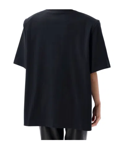 Attico Light Jersey Tank Top In Black