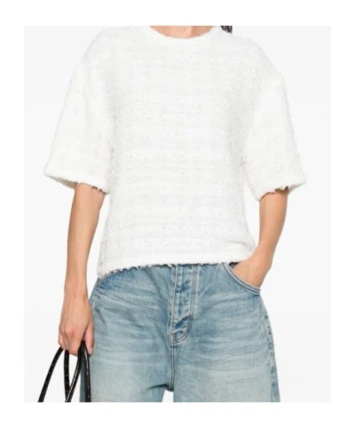 Iro Boxy Silhouette Short Sleeves Top In White