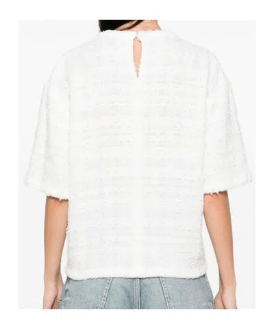 Iro Boxy Silhouette Short Sleeves Top In White