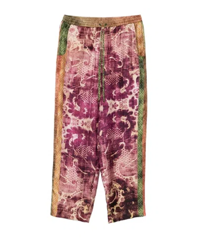 Pierre-louis Mascia Pierre Louis Mascia Printed Silk Trousers In Red