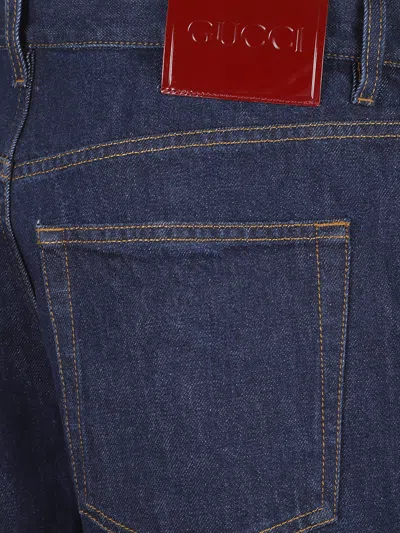 Gucci Jeans With Logo In Black