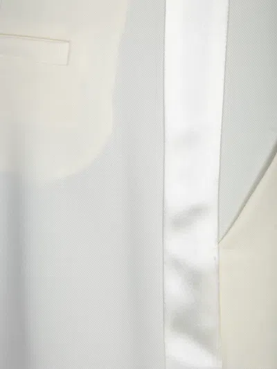 P.a.r.o.s.h Straight Leg Tailored Trousers In White