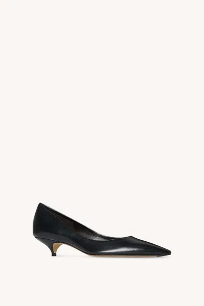 The Row Liisa Distressed Kitten-heel Pumps In Black