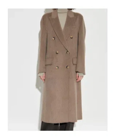 Rag & Bone Vasso Double Breasted Wool Blend Coat In Brown
