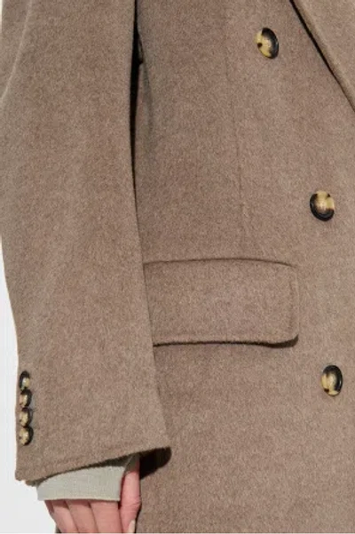 Rag & Bone Vasso Double Breasted Wool Blend Coat In Brown