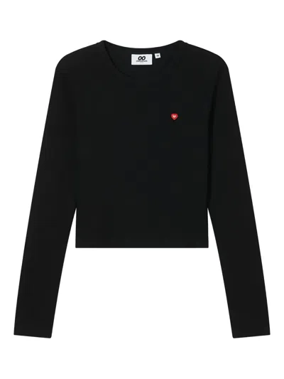 Chocoolate Ribbed T-shirt In Black