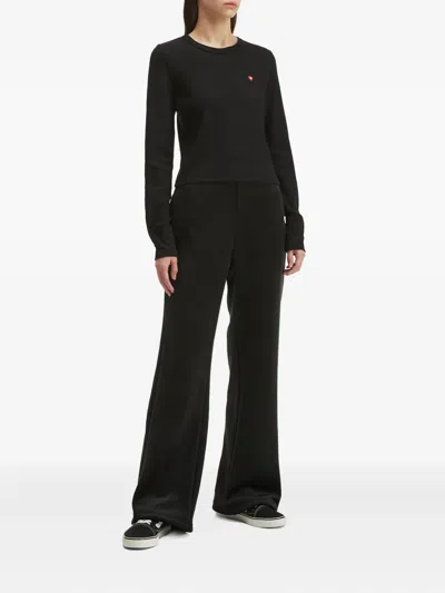 Chocoolate Ribbed T-shirt In Black