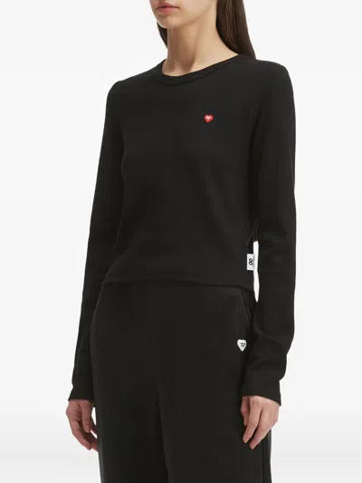 Chocoolate Ribbed T-shirt In Black