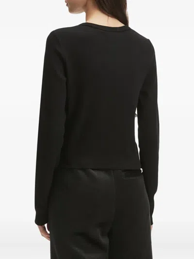 Chocoolate Ribbed T-shirt In Black