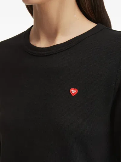 Chocoolate Ribbed T-shirt In Black