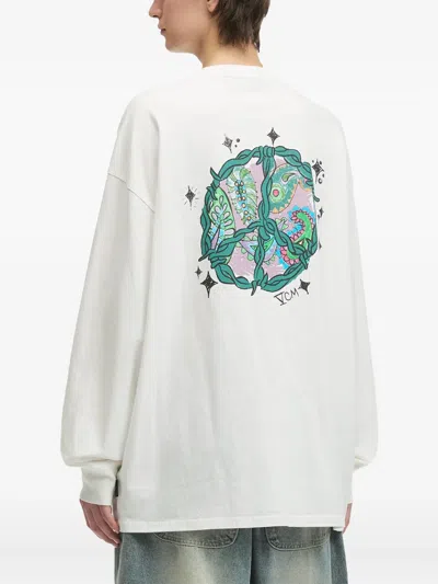 Five Cm Long-sleeve T-shirt In White