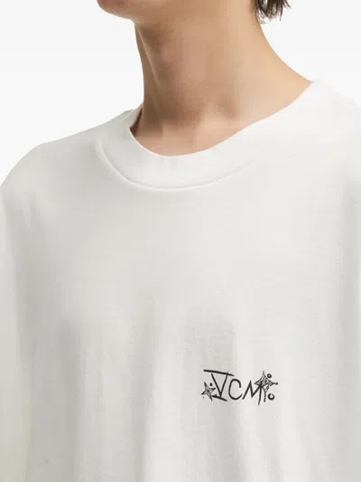 Five Cm Long-sleeve T-shirt In White