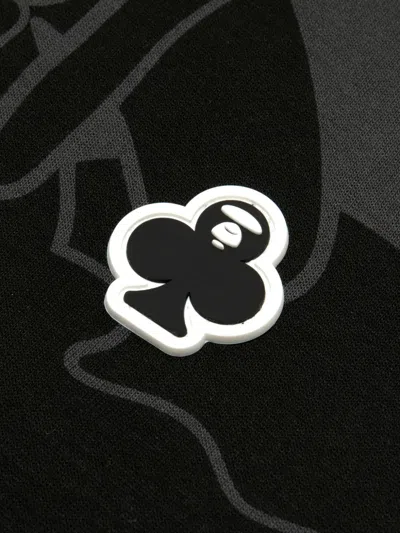 Aape By A Bathing Ape Abstract-print Zip-up Hoodie In Black