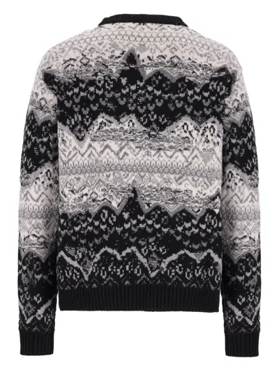 费尔岛式图案圆领毛衣