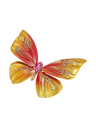 Anabela Chan Magma Butterfly Brooch In Multi