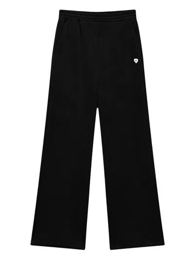 心形徽章罗纹长裤