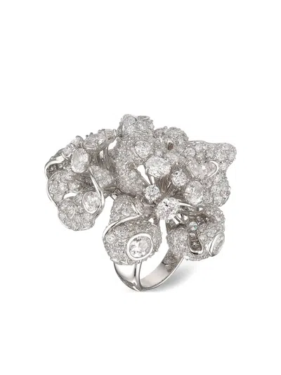 Anabela Chan Bloomingdale Diamond Ring In Silver