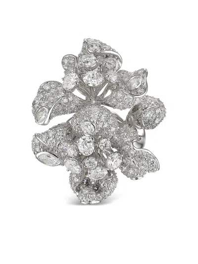 Anabela Chan Bloomingdale Diamond Ring In Silver