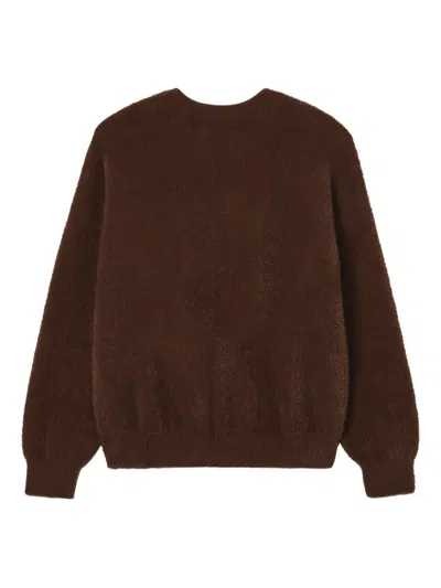 Chocoolate Heart-embellished Sweater In Brown