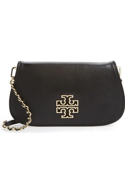 Tory Burch 'britten' Convertible Clutch In Black