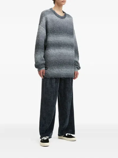 渐变色条纹毛衣