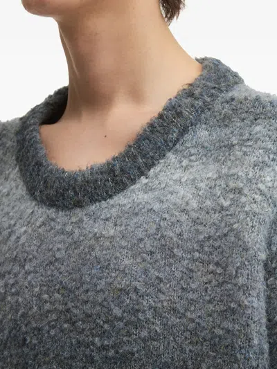 渐变色条纹毛衣