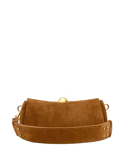 Ami Alexandre Mattiussi Ami Paris Women Rettangolare Borsa A Spalla In Brown