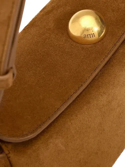 Ami Alexandre Mattiussi Ami Paris Women Rettangolare Borsa A Spalla In Brown