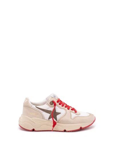Golden Goose Star-detail Lace-up Sneakers In White