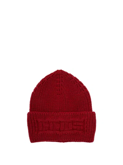 Gcds Cable-knit Beanie In Red