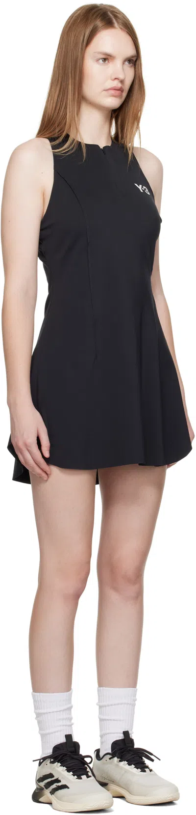 Y-3 Black Day Dress With Minimalist Design In Black