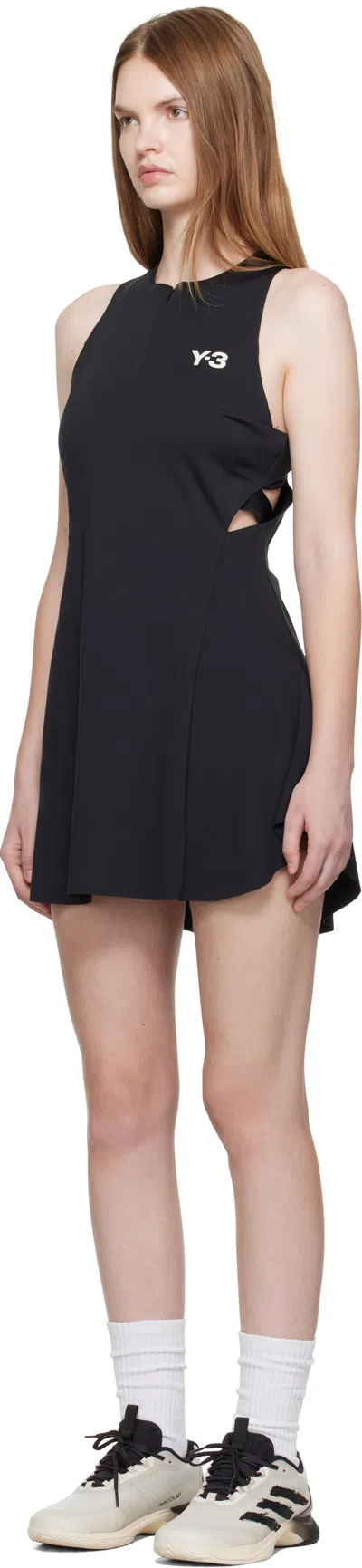 Y-3 Black Day Dress With Minimalist Design In Black