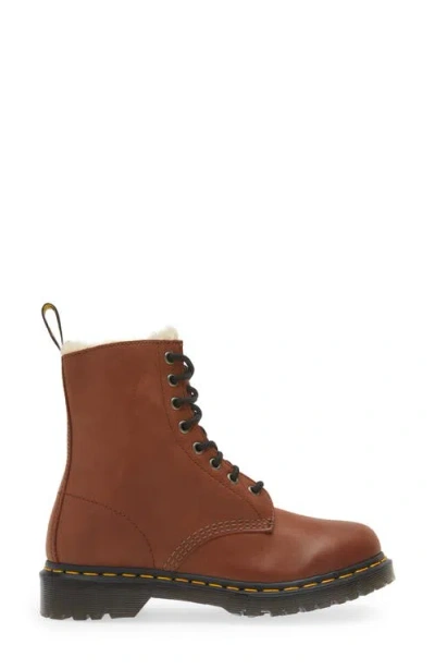 Dr. Martens Serena Womens Leather Lace Up Combat Boots