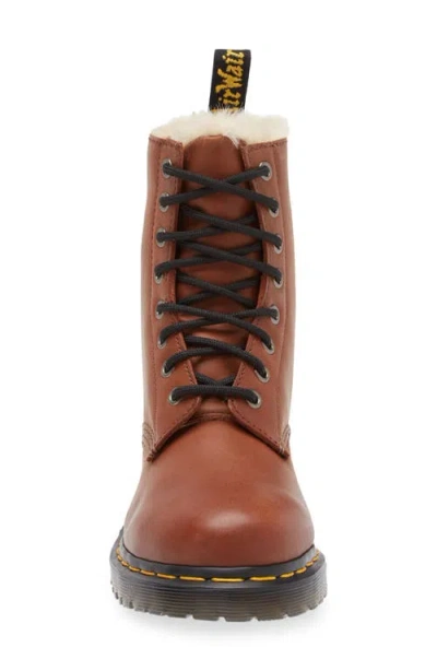 Dr. Martens Serena Womens Leather Lace Up Combat Boots