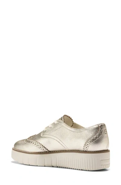 Cole Haan Women's Grand City Platform Oxfords In Metallic