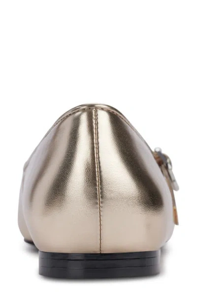 Karl Lagerfeld Women's Veyda Mary Jane Pointed Toe Flats In Gold