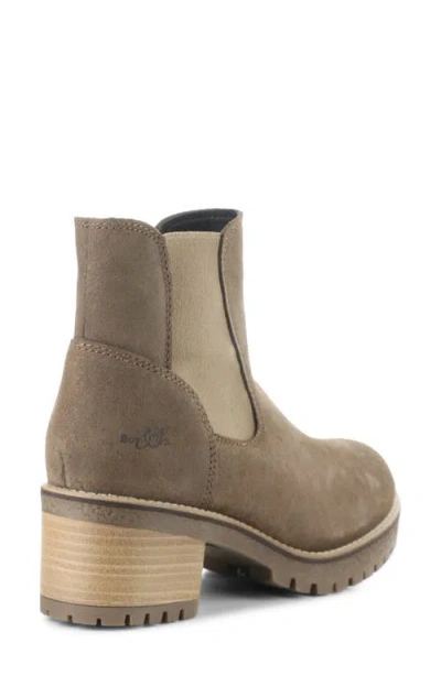 Bos. & Co. Mercy Waterproof Zip Bootie In Brown