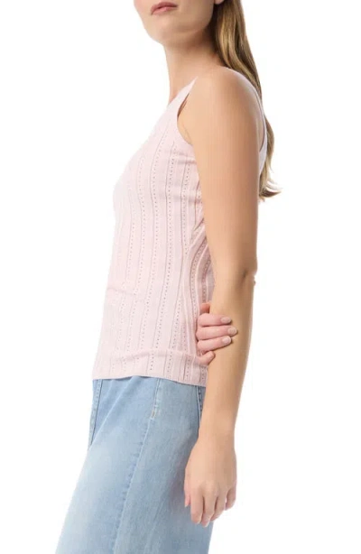 Do By Dee Ocleppo Dot Pointelle Stitch Sweater Tank In Neutral