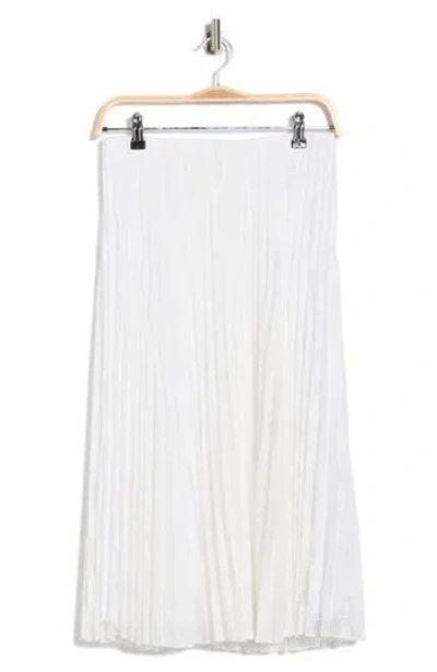 Theory Pleated Midi Skirt In White